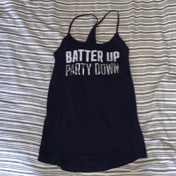 Victoria’s secret PINK Yankees navy strappy tank top - Picture 1 of 6
